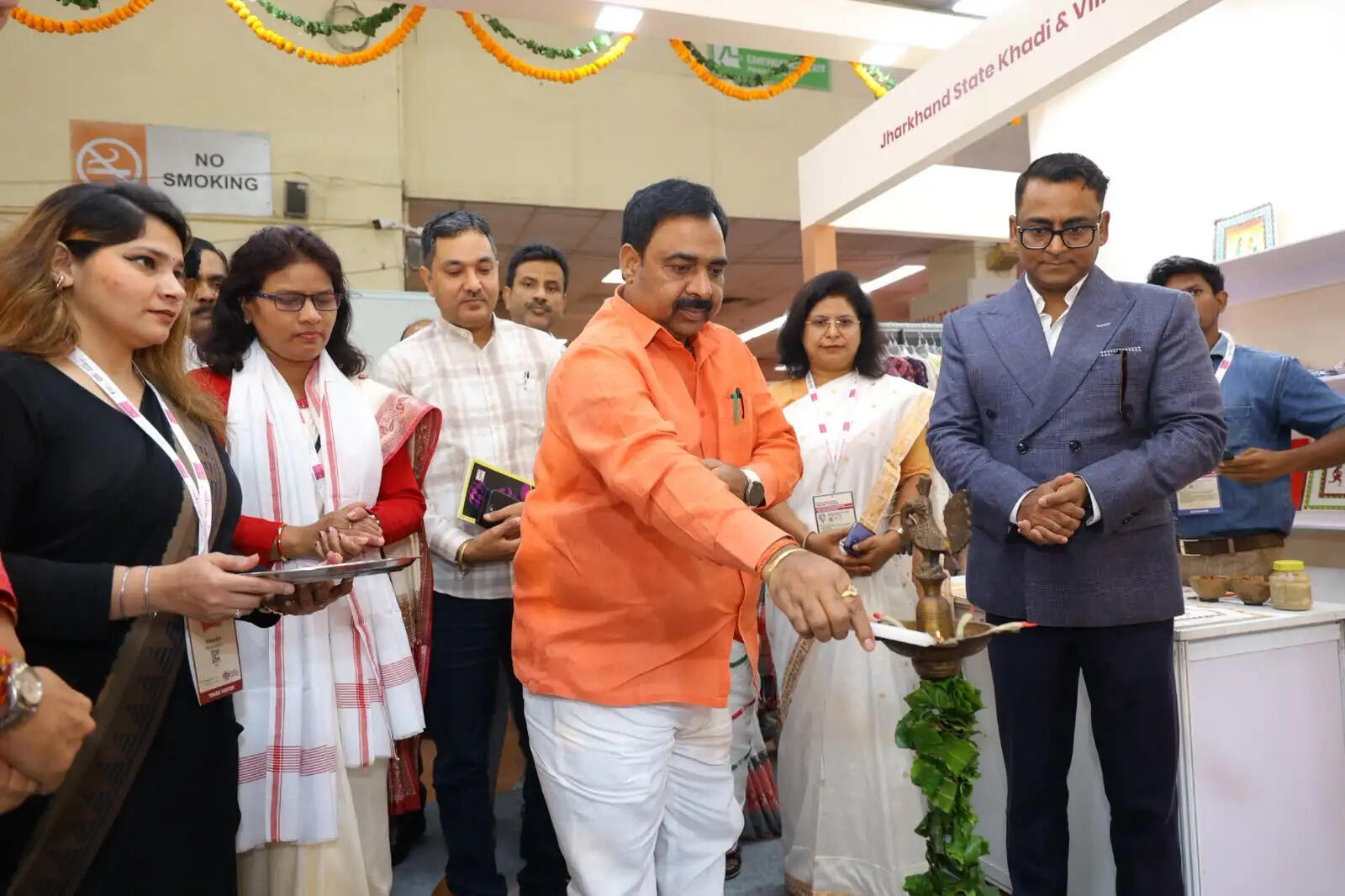 उद्योग मंत्री संजय यादव ने 'भारत टेक्स 2026' में झारखंड पैविलियन का किया उद्घाटन
