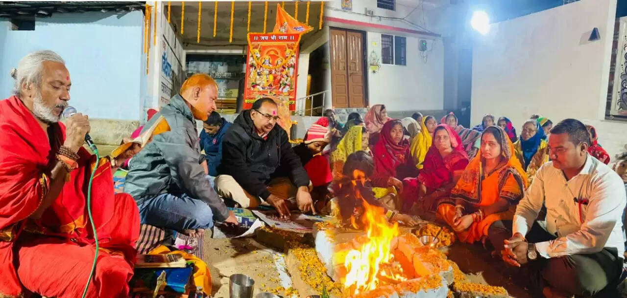 श्रीराम मंदिर प्राण प्रतिष्ठा के प्रथम वर्षगांठ का छाया उल्लास
