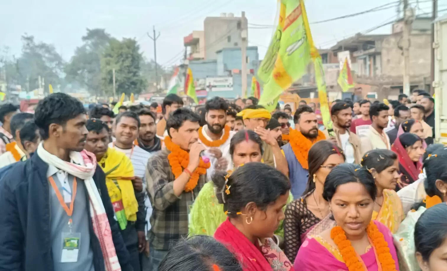 रामगढ़ जिले में छात्र अधिकार पदयात्रा का हुआ स्वागत