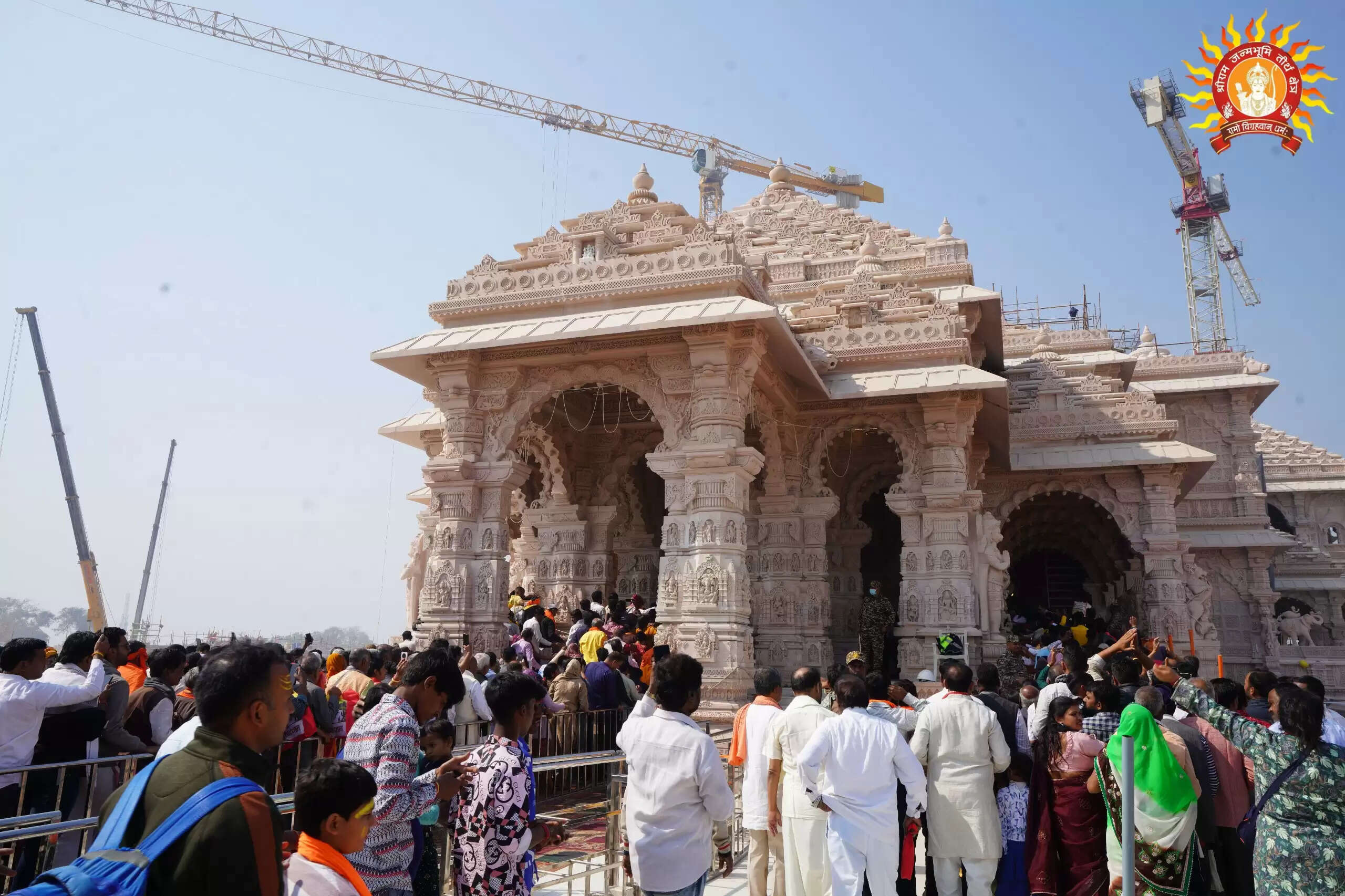 श्रीराम जन्मभूमि मंदिर में 12 फरवरी तक&nbsp; नहीं मिलेगा वीआईपी पास&nbsp;