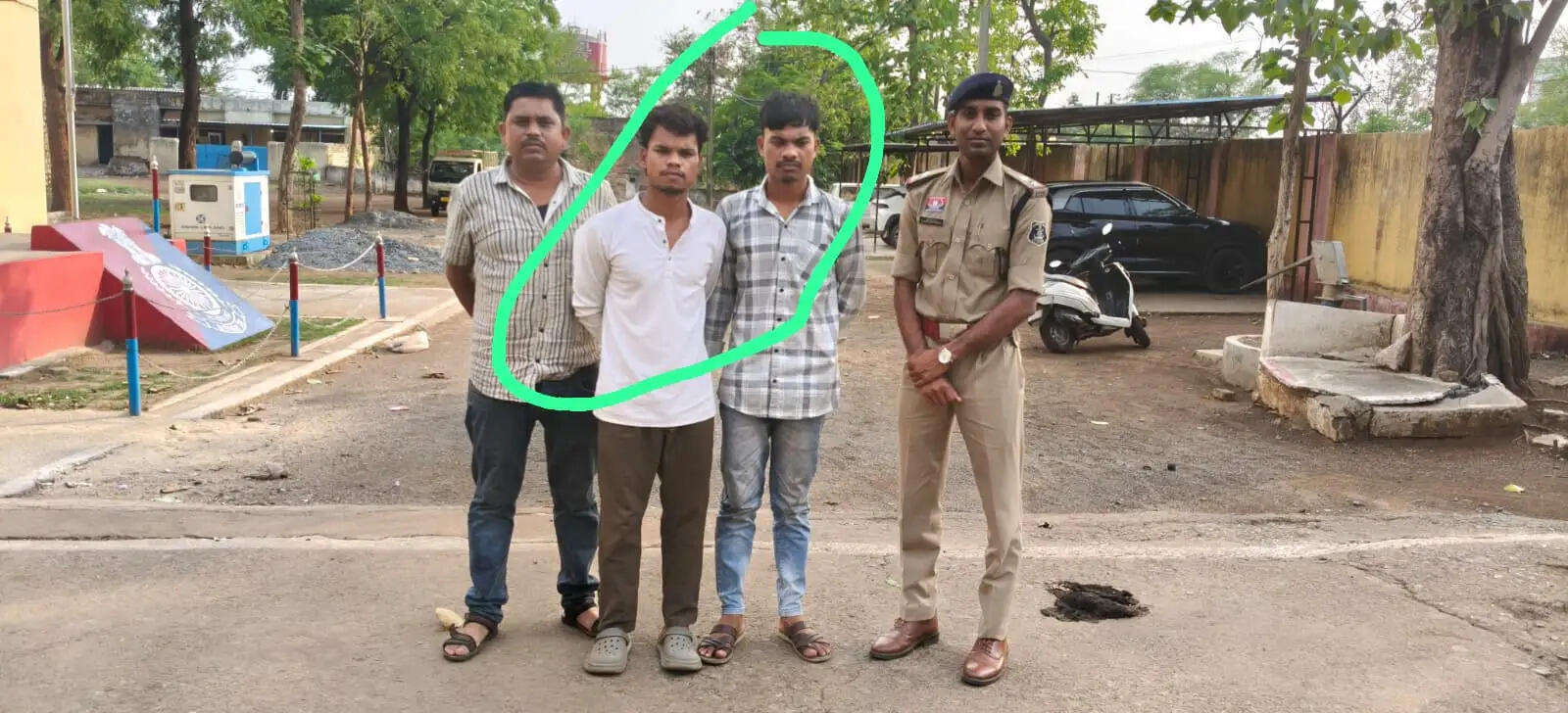 निर्माणाधीन मकान से 1.30 लाख के एसी और पंखे चोरी, दो सगे भाई गिरफ्तार