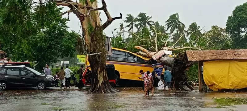 चक्रवात रेमल का असम में व्यापक असर, भारी तबाही, राहत एवं बचाव अभियान जारी