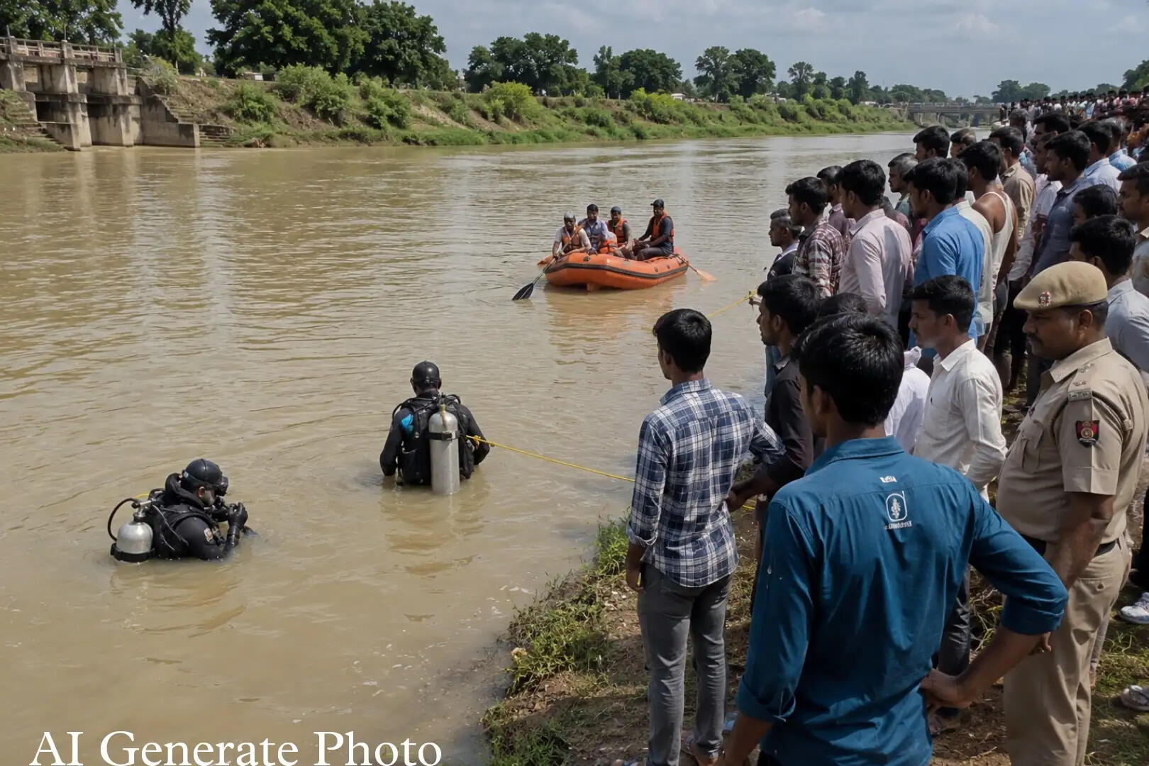 गंभीरी नदी में नहाने गए दो युवकों की डूबने से मौत, तीसरे ने तैरकर बचाई जान
