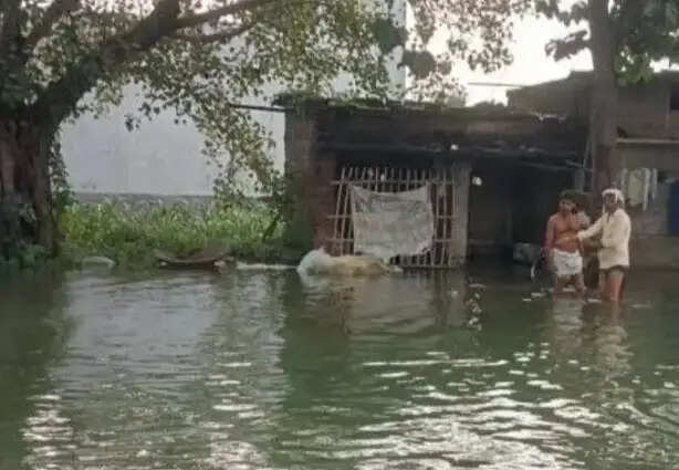 कोसी के रौद्र रूप से रंगरा प्रखंड के कई गांवों में घुसा बाढ़ का पानी, कटरिया स्टेशन और तटबंध पर शरण ले रहे लोग