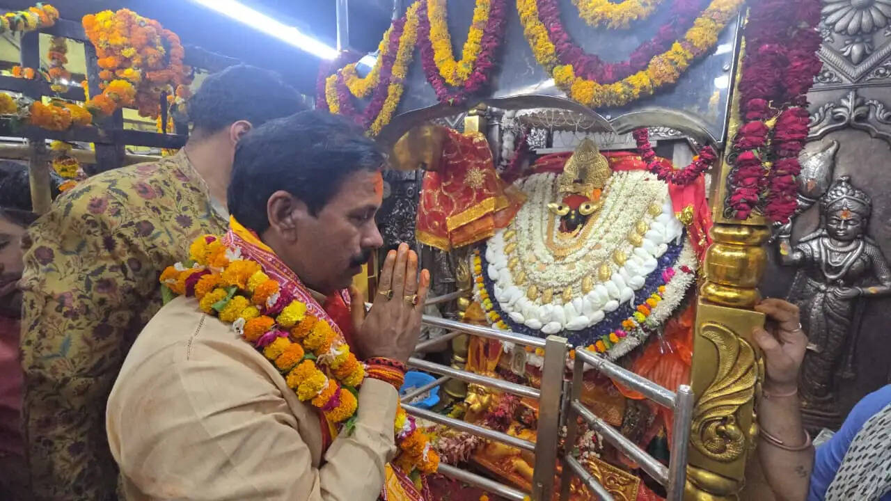 मां विंध्यवासिनी के दर्शन बाद मंत्री अनिल राजभर बोले, जैसी करनी वैसी भरनी