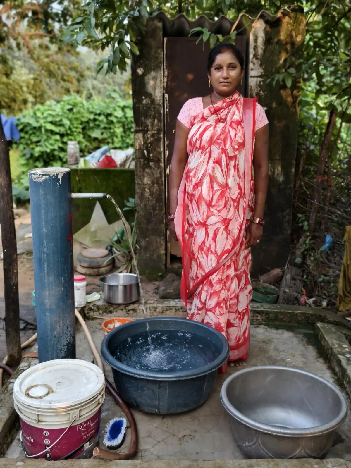 कोरबा में जल जीवन मिशन से बदली बृंदा महंत की जिंदगी, घर के नल तक पहुंचा स्वच्छ पानी