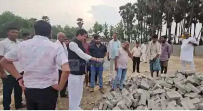विधायक ने जांच में पाया घटिया निर्माण कराकर लाखों का हुआ घपला