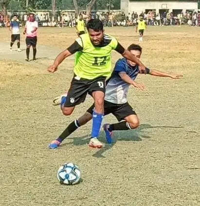 राज्य स्तरीय फुटबॉल प्रतियोगिता के लिए 16 खिलाड़ियों का चयन