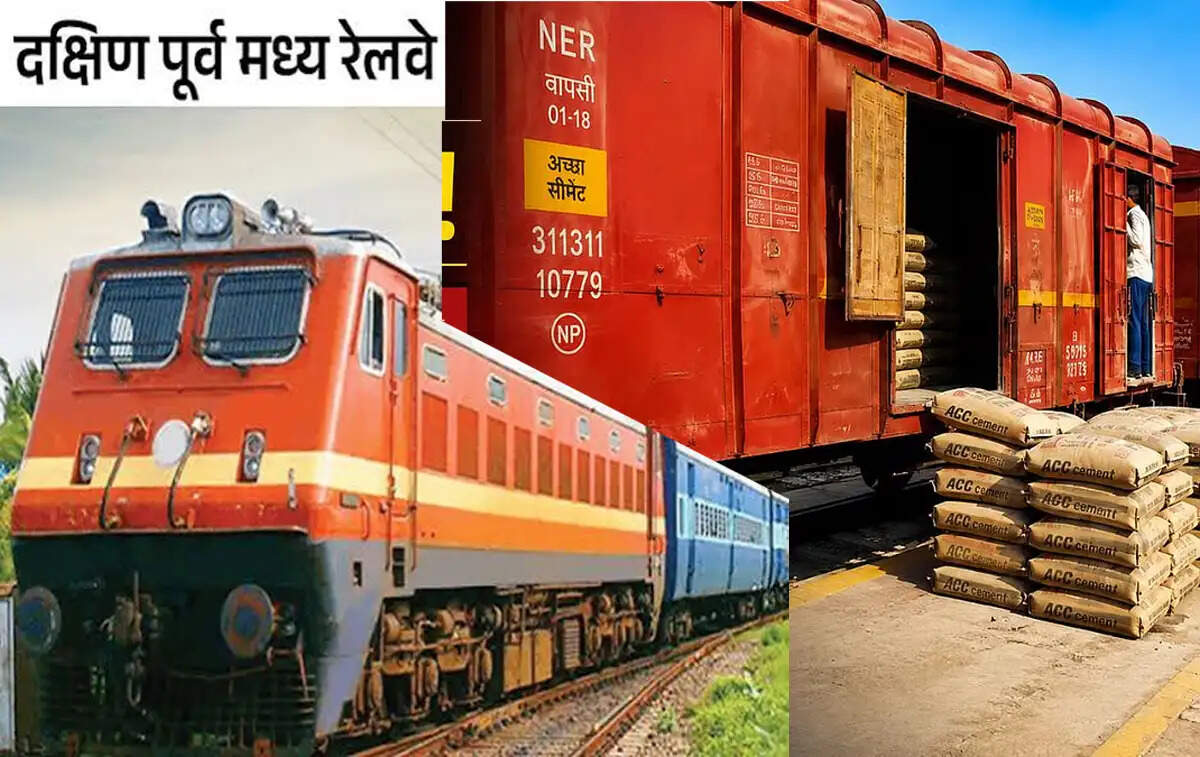 दक्षिण पूर्व मध्य रेलवे ने 100 मिलियन टन माल लदान का आंकड़ा किया पार