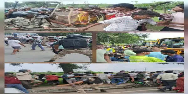 रांची में एचईसी की जमीन से अतिक्रमण हटाने के दौरान बवाल, पथराव और लाठीचार्ज