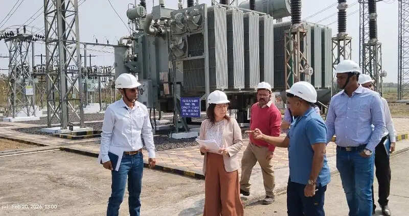 जापान की टीम ने एमपी ट्रांसको की ट्रांसमिशन लाइन एवं सब स्टेशन का किया निरीक्षण