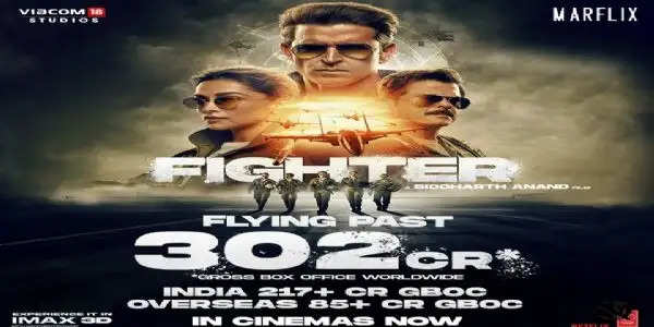 'फाइटर' की धूम बरकरार, बॉक्स ऑफिस पर वर्ल्डवाइड कलेक्शन 302 करोड़ के पार