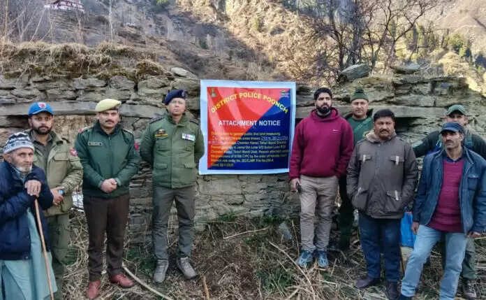 जम्मू-कश्मीर के पुंछ में पाकिस्तान स्थित आतंकी हैंडलर की संपत्ति कुर्क