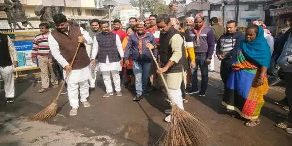 भाजपा के स्वच्छता पखवाड़े में प्रदेश महामंत्री संगठन ने की भागीदारी