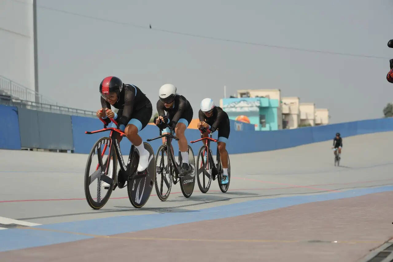 राष्ट्रीय खेल : ट्रैक साइक्लिंग में हरियाणा, कर्नाटक और अंडमान के साइक्लिस्टों का जलवा
