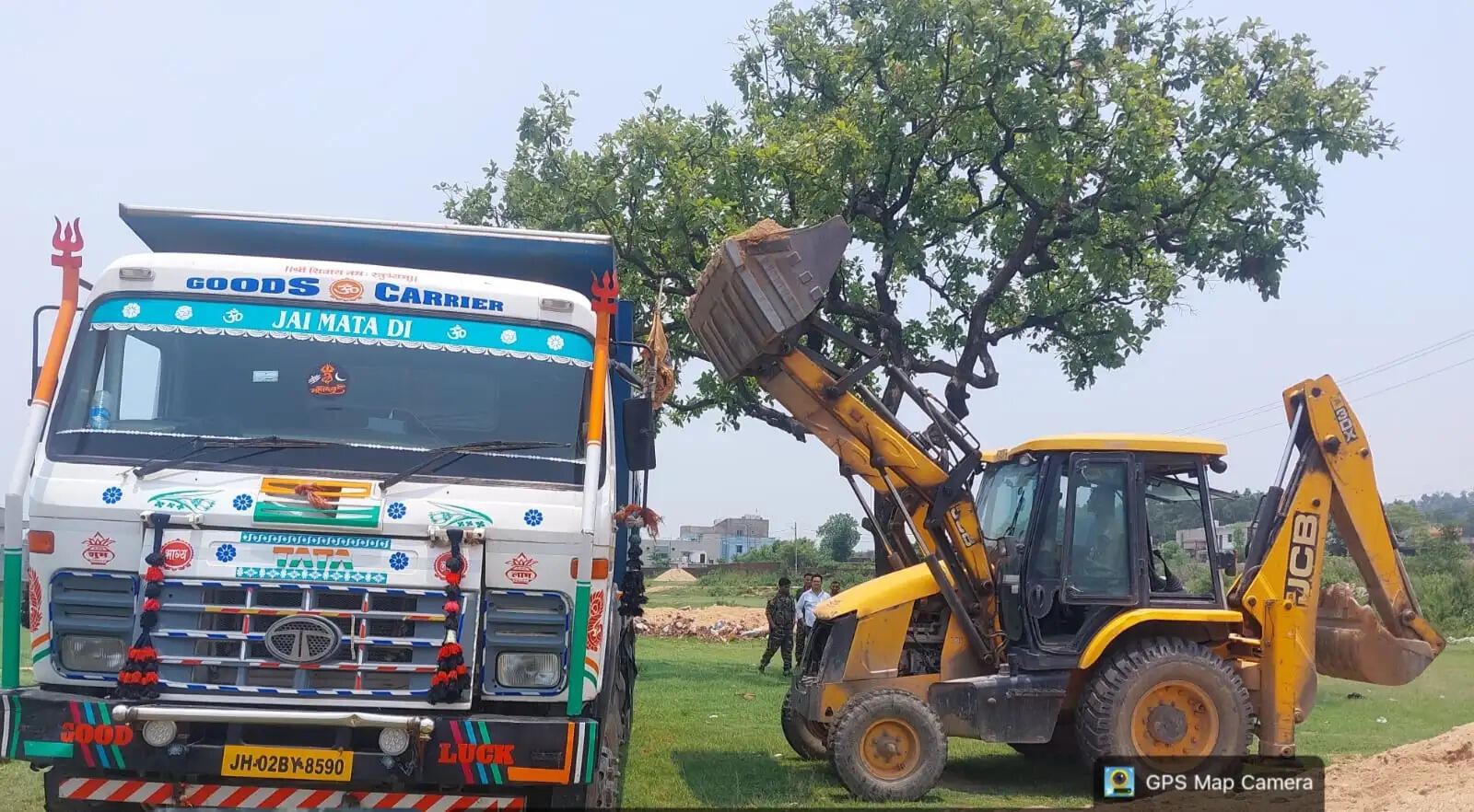 खनन विभाग ने रामगढ़ में 5000 सीएफटी बालू किया जब्त