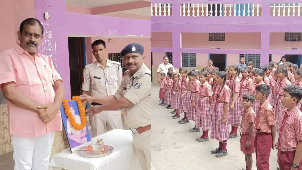 जांजगीर-चांपा : पुलिस स्मृति सप्ताह में प्रधान आरक्षक ललित खरसन को दी श्रद्धांजलि, उनके पुराने स्कूल में गूंज उठी शौर्य और बलिदान की गाथा