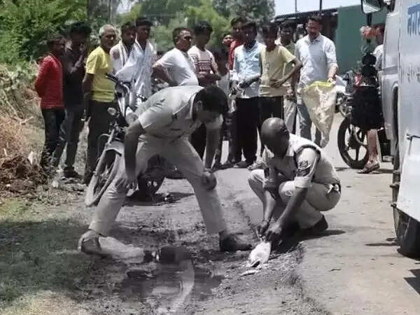 नरसिंहपुर: तेज रफ्तार ट्रक ने बाइक को मारी टक्कर, जीजा-साली की मौत,&nbsp;लड्डू बांटकर लौट रहे थे, एक गंभीर&nbsp;घायल