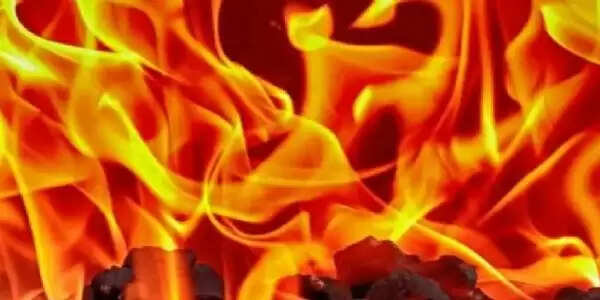 हार्डवेयर दुकान में लगी आग, लाखों का नुकसान