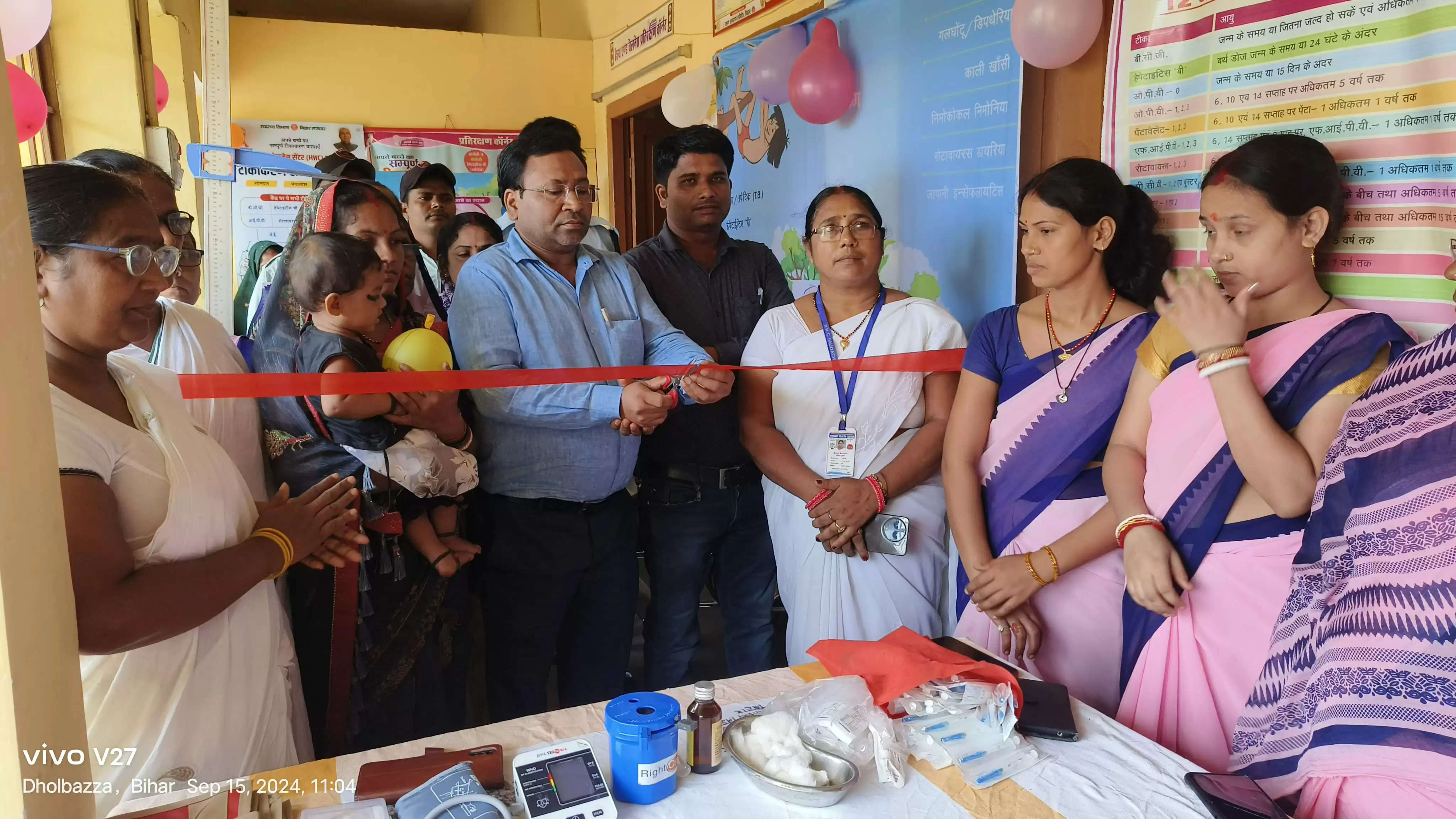 ढोलबज्जा और साहू परबत्ता में अतिरिक्त टीकाकरण कॉर्नर की शुरुआत