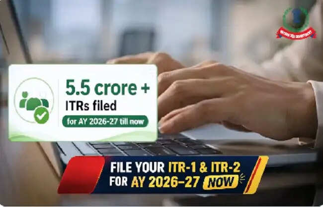 आकलन वर्ष 2026-27 के लिए अबतक 5.5 करोड़ से ज्यादा आईटीआर फाइल