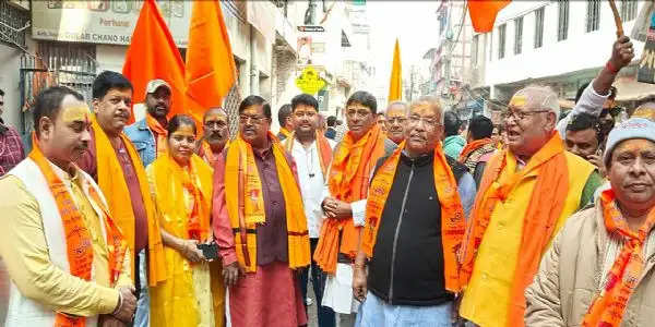 अयोध्या से कटिहार आये पुजीत अक्षत, राम मंदिर के प्राण प्रतिष्ठा को ले निकली शोभायात्रा