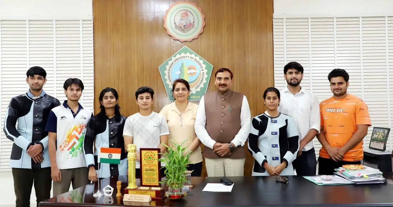 हिसार : गुरु जम्भेश्वर विवि. के नौ शूटरों ने किया हरियाणा शूटिंग चैंपियनशिप के लिए क्वालीफाई