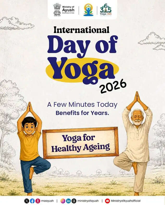 “स्वस्थ वृद्धावस्था के लिए योग” होगी अंतरराष्ट्रीय योग दिवस 2026 की थीम