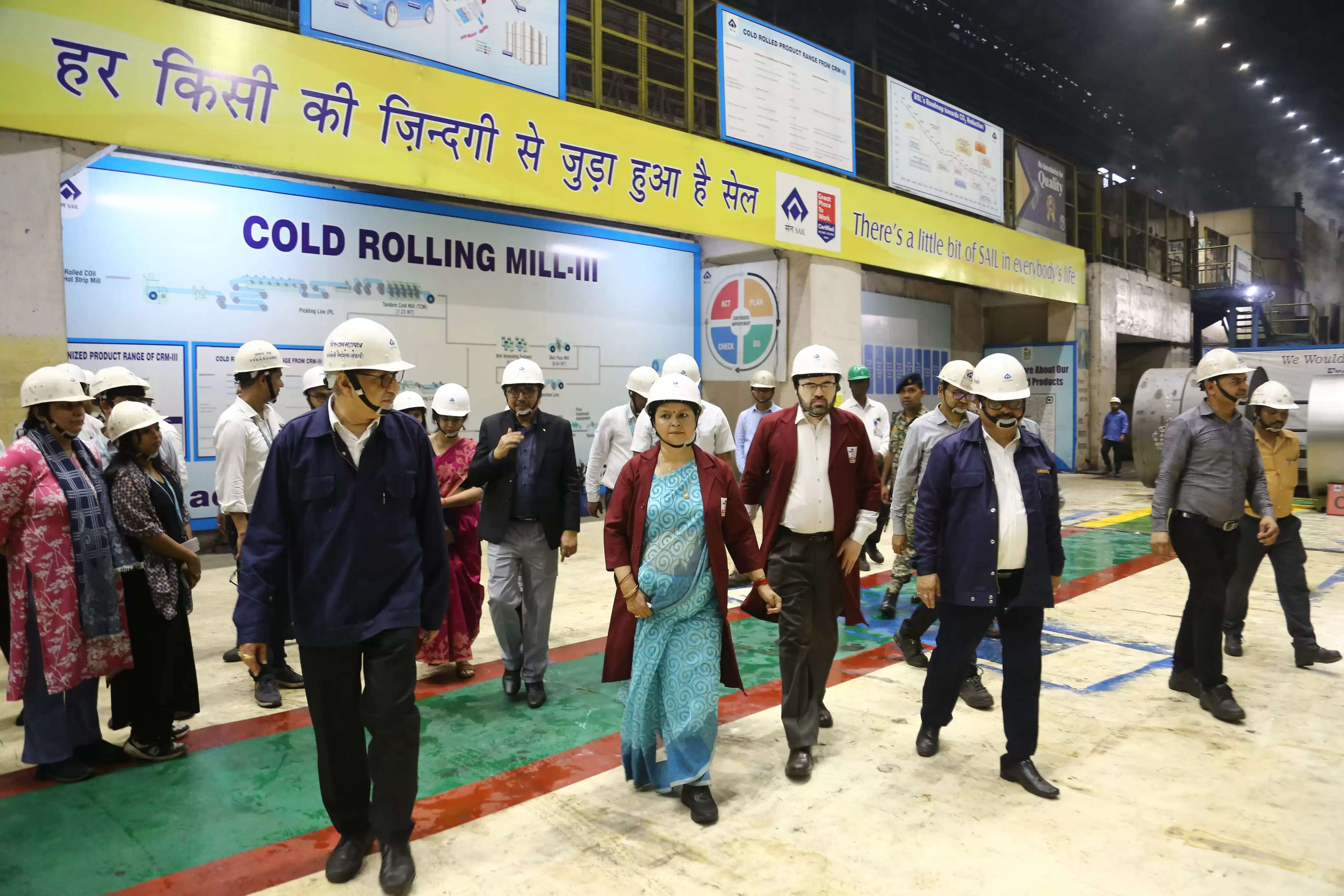 मुख्य सचिव ने किया बोकारो स्टील प्लांट का निरीक्षण