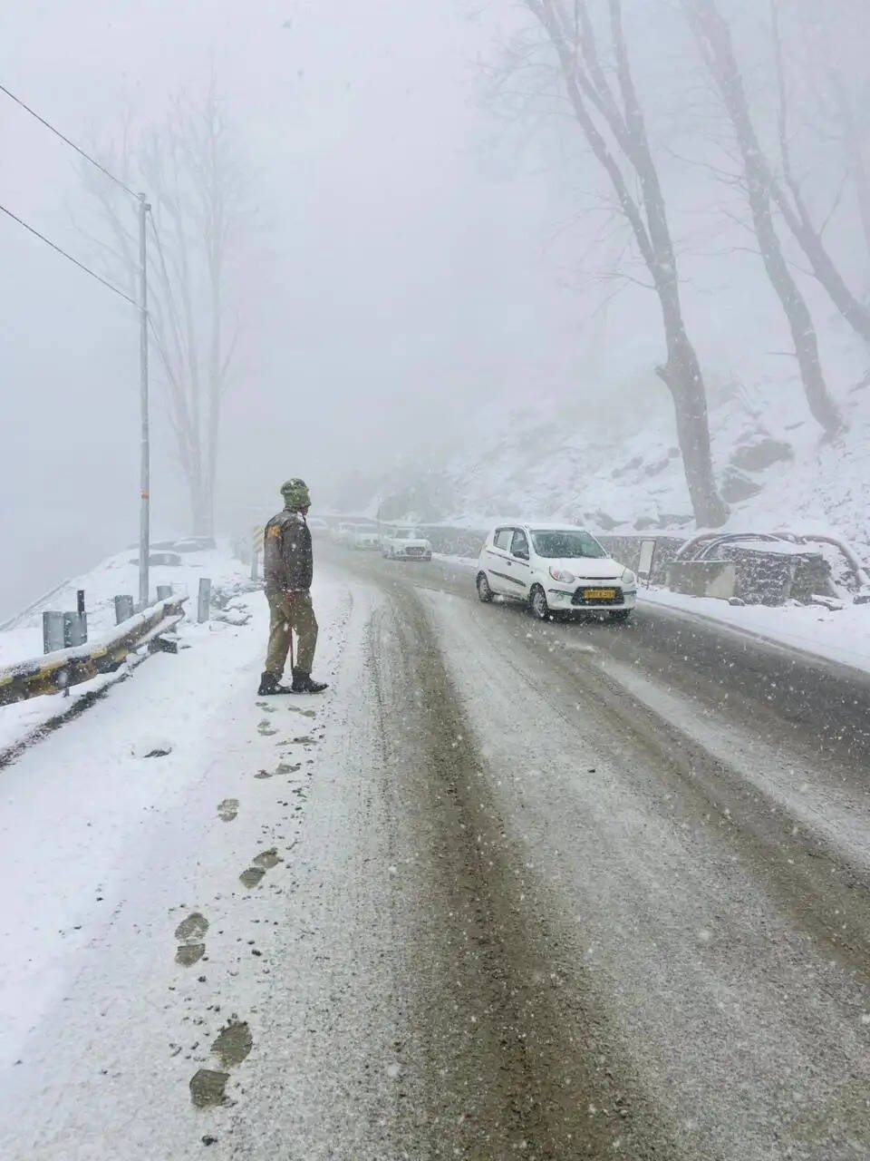 कुल्लू और लाहौल स्पीति में ताजा बर्फबारी से सफेद हुई वादियां, पर्यटक खुश
