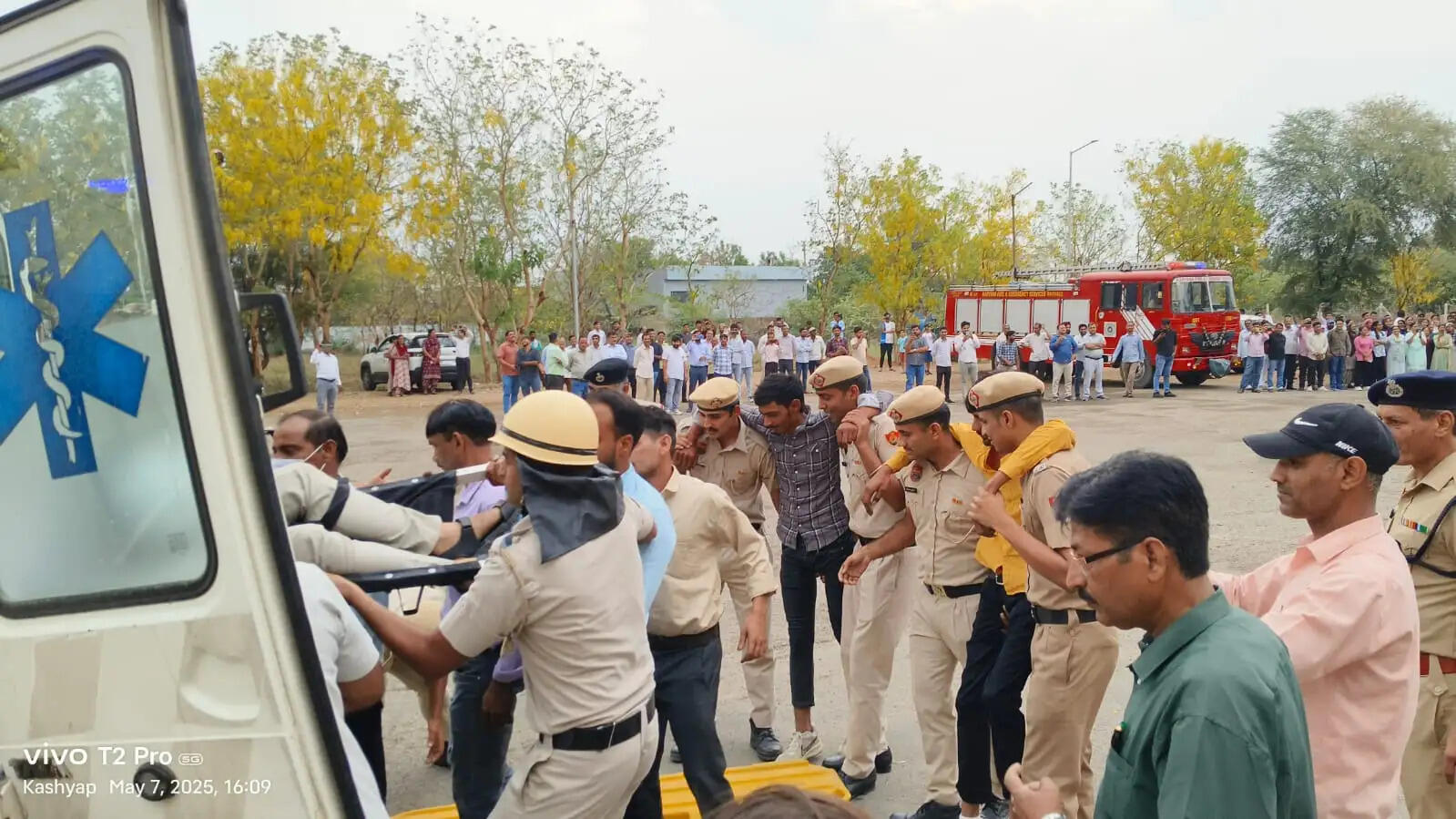 नारनौल में हुई सिविल डिफेंस मॉक ड्रिल