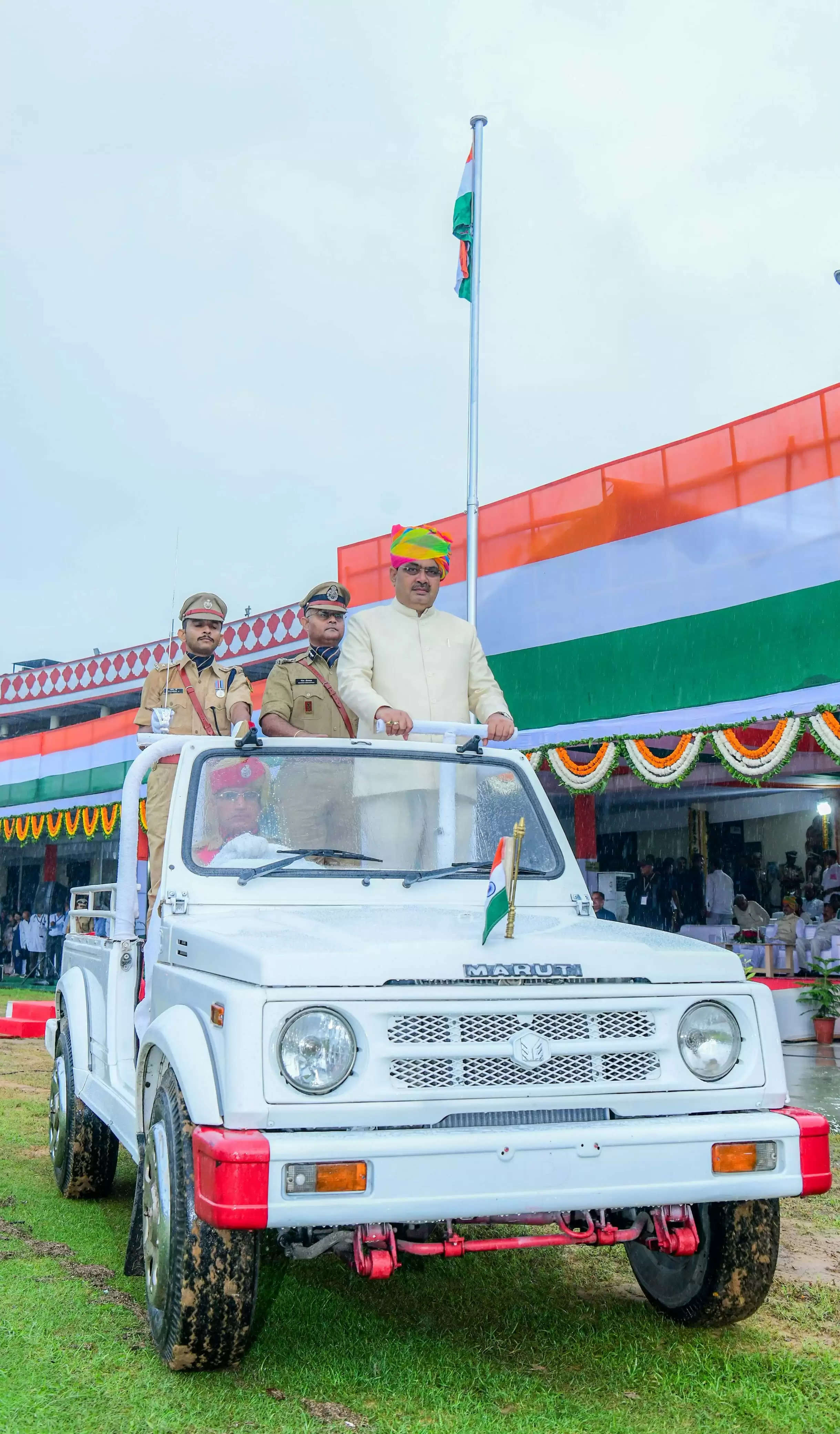 एसएमएस स्टेडियम में 78वें स्वतंत्रता दिवस पर राज्य स्तरीय समारोह का भव्य आयोजन