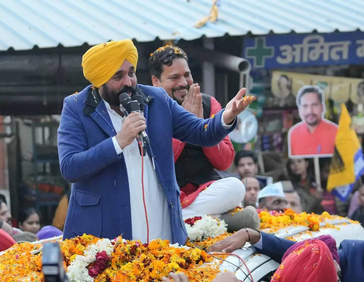 पंजाब के मुख्यमंत्री ने नरेला, तिमारपुर और बुराड़ी विधानसभा में किया राेड शाे