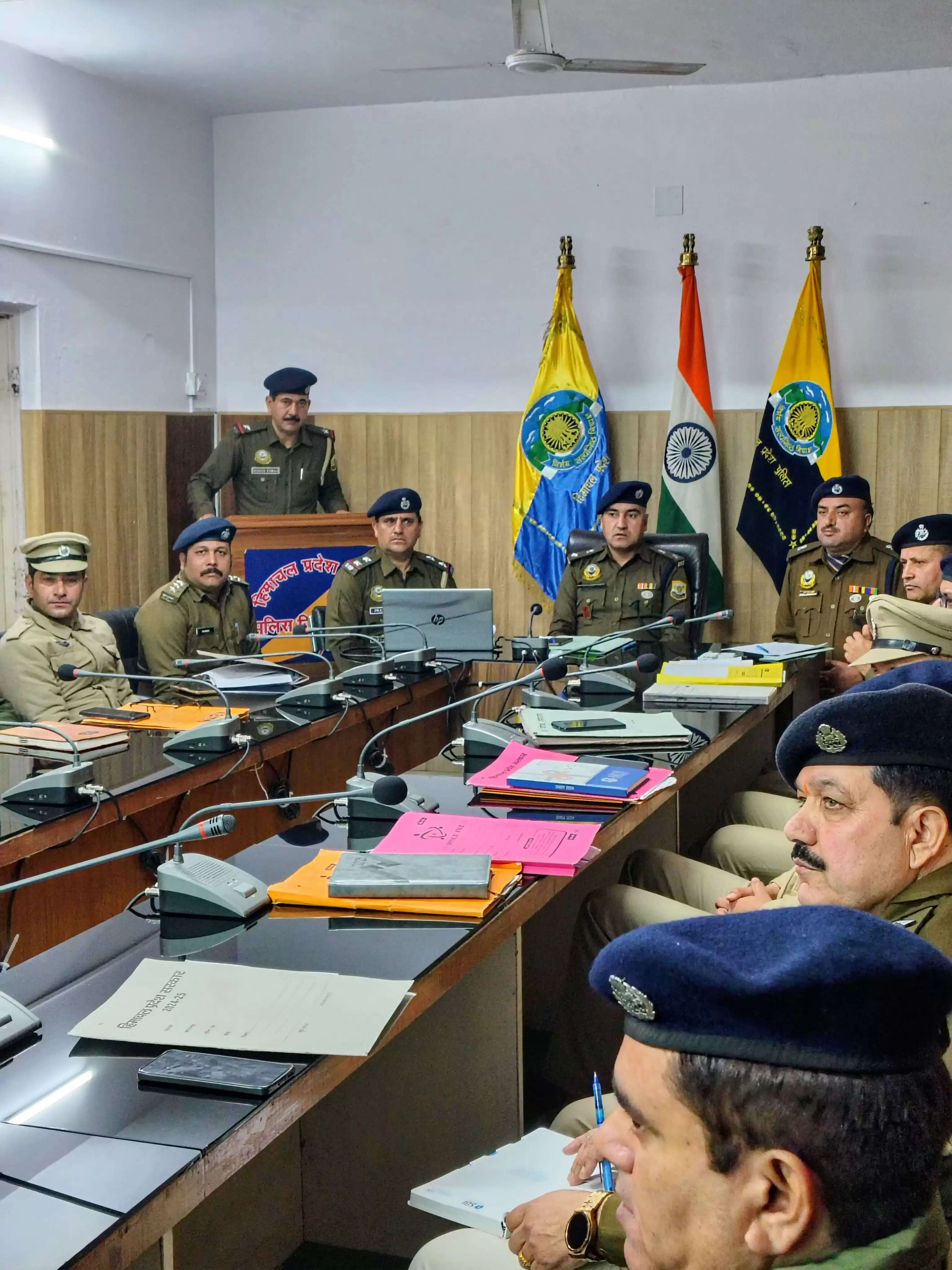 नूरपुर पुलिस की मासिक अपराध समीक्षा बैठक आयोजित