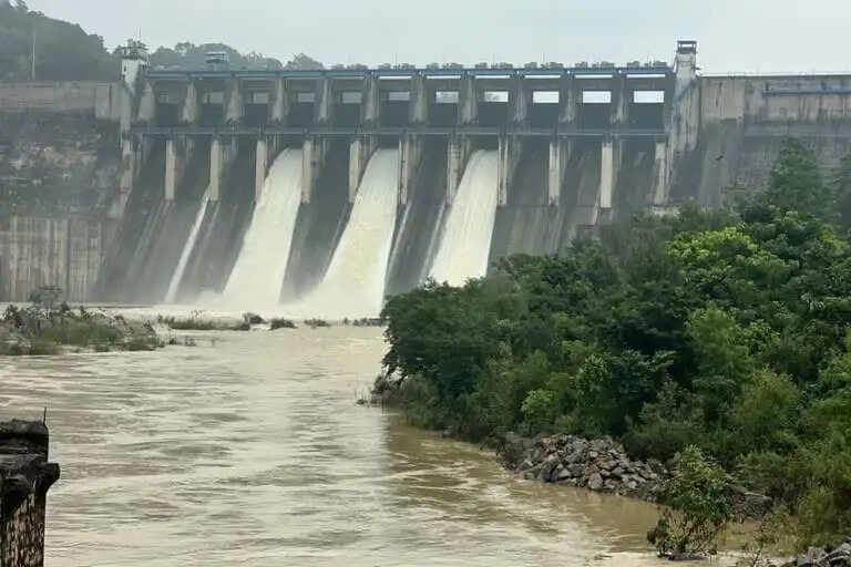 मिनीमाता बांगो जलाशय में बढ़ा जलस्तर, तीन गेट खोलकर पानी की निकासी शुरू