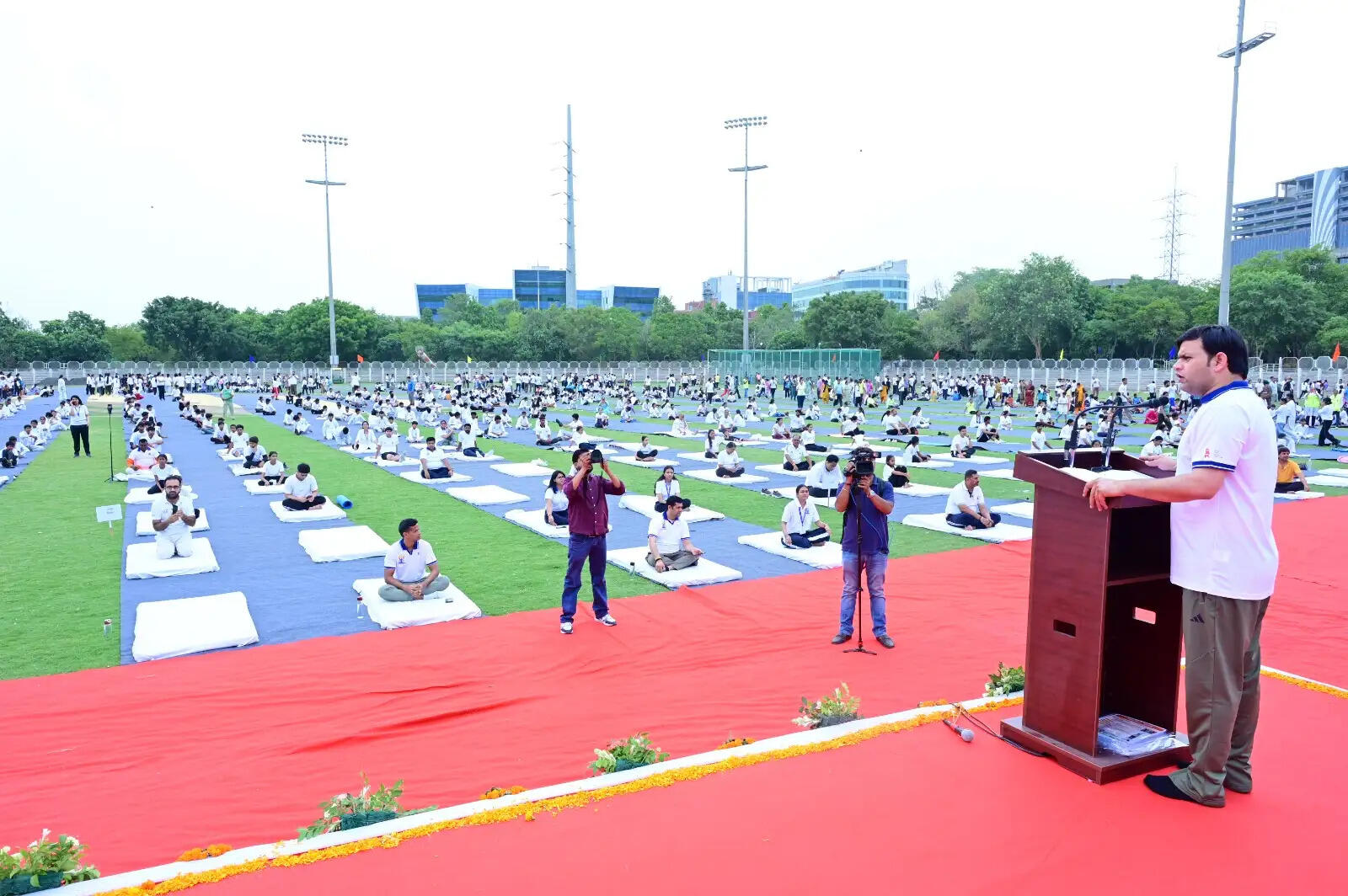 गुरुग्राम : योग दिवस पर खेल मंत्री ने युवाओं से किया योगयुक्त व नशामुक्त हरियाणा का आह्वान