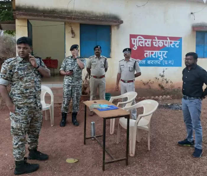 जगदलपुर : पुलिस अधीक्षक ने ओड़ीसा सीमावर्ती चेक पोस्ट का किया निरीक्षण, दिये निर्देश