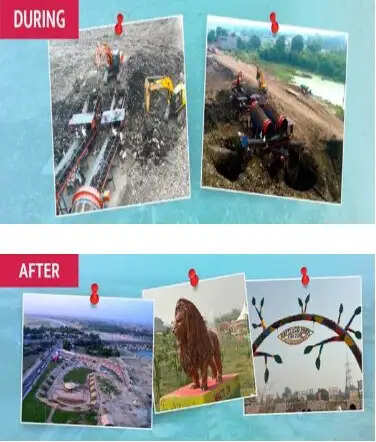 गोरखपुर में कचरे के पहाड़ की जगह बना राप्ती ईको पार्क, 40 एकड़ भूमि का हुआ पुनरुद्धार