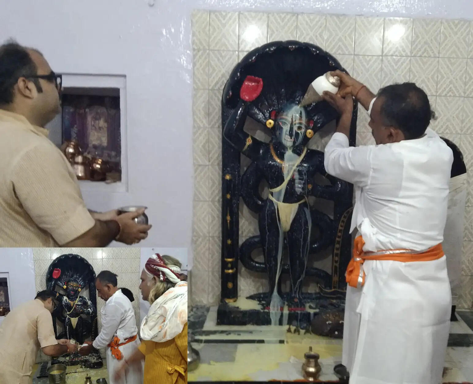 भूतेश्वर बलभद्र कुंड स्थित दाऊजी मंदिर में धूमधाम से मनाया गया बलदेव छठ जन्मोत्सव