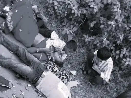 अनूपपुर: दो बाइकों की सीधी भिड़ंत में दोनों चालकों की मौत, महिला और दो बच्चे गंभीर घायल