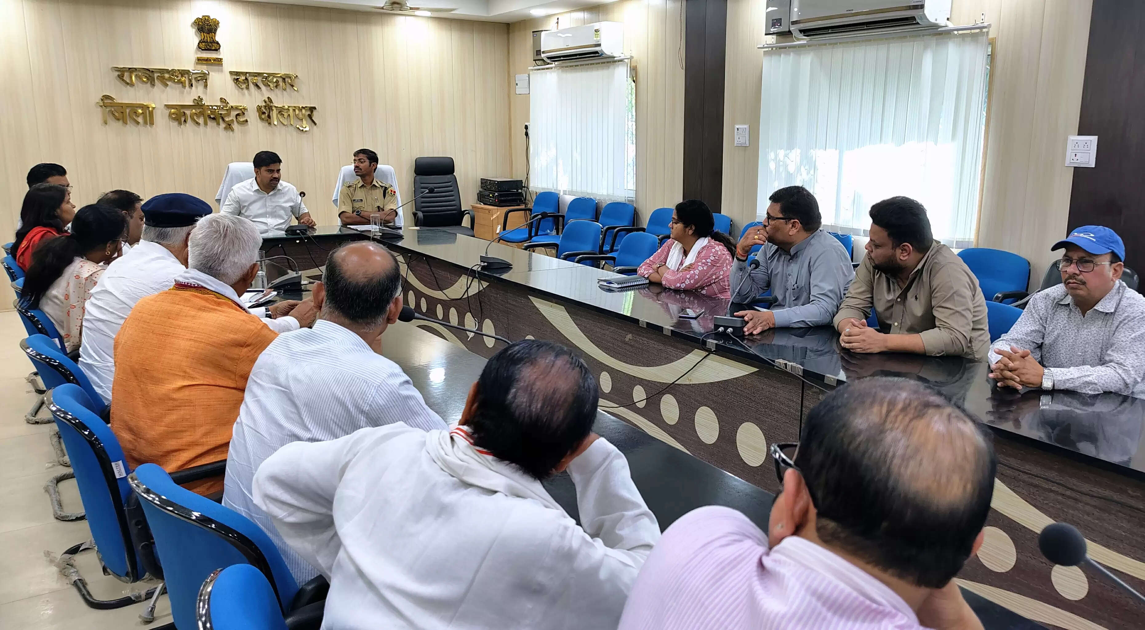 धौलपुर में शांति और सौहार्द बनाए रखना हमारा साझा दायित्व- डीएम