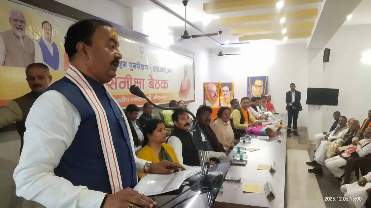 लोकतंत्र की मजबूती की बुनियाद है एसआईआर अभियान : केशव प्रसाद मौर्य