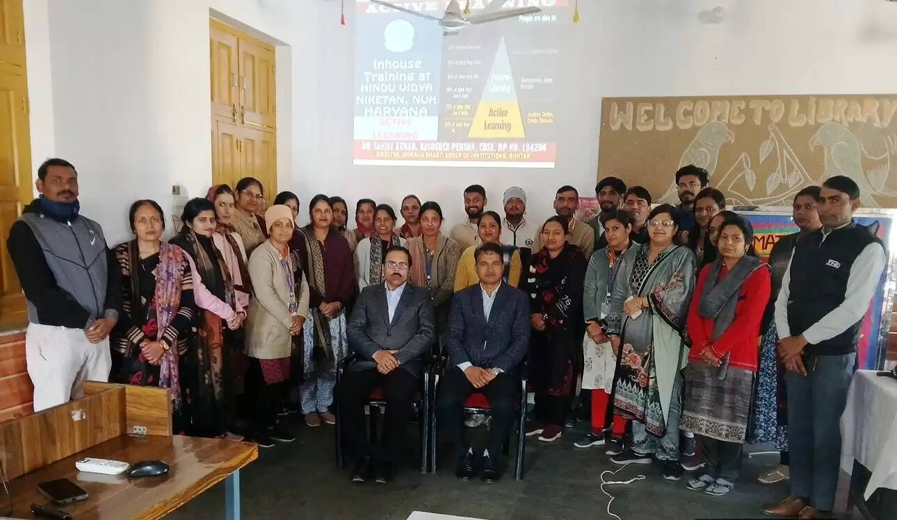 नूंह में सीबीएसई की इन-हाउस ट्रेनिंग आयोजित