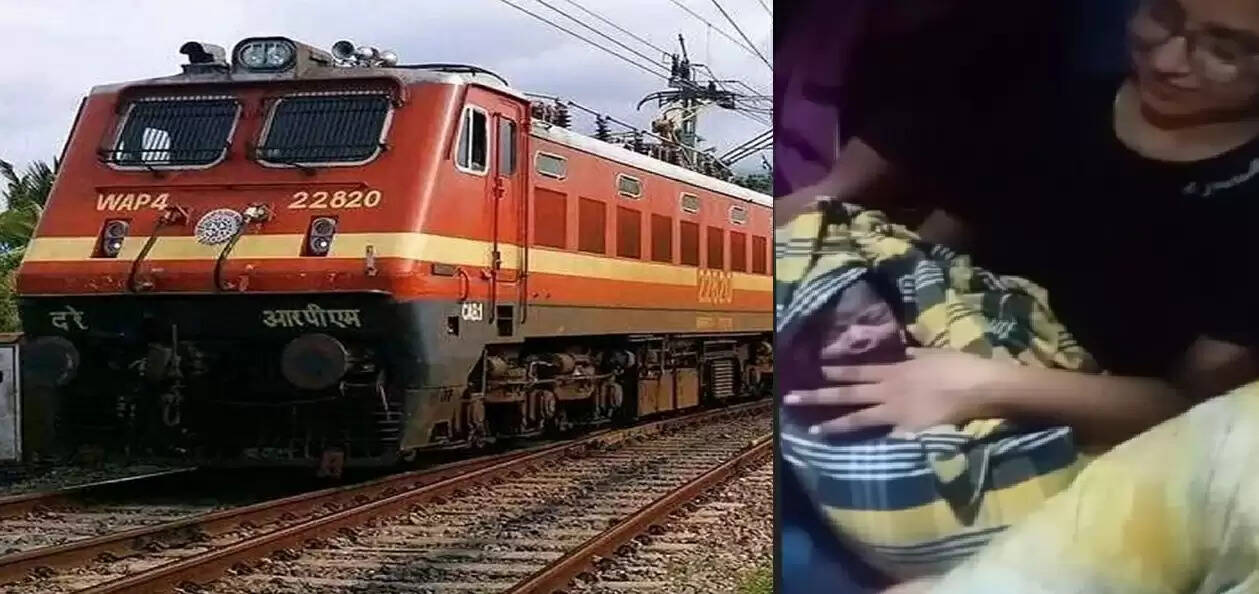 ग्वालियर: चलती ट्रेन में महिला ने दिया बच्चे को जन्म
