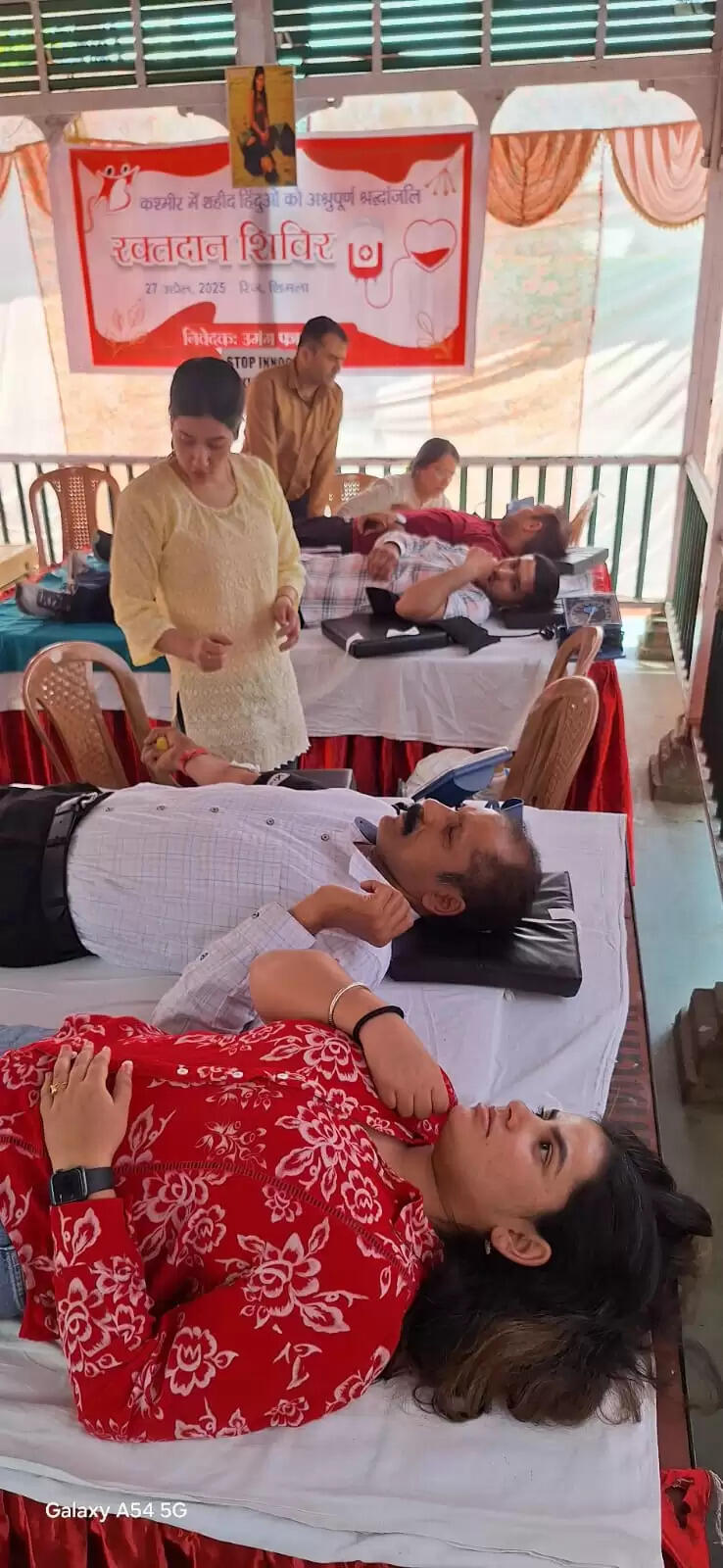 आतंकवादियों के हाथों बलिदान हिन्दुओं को श्रद्धांजलि देने के लिए 65 ने रक्तदान किया