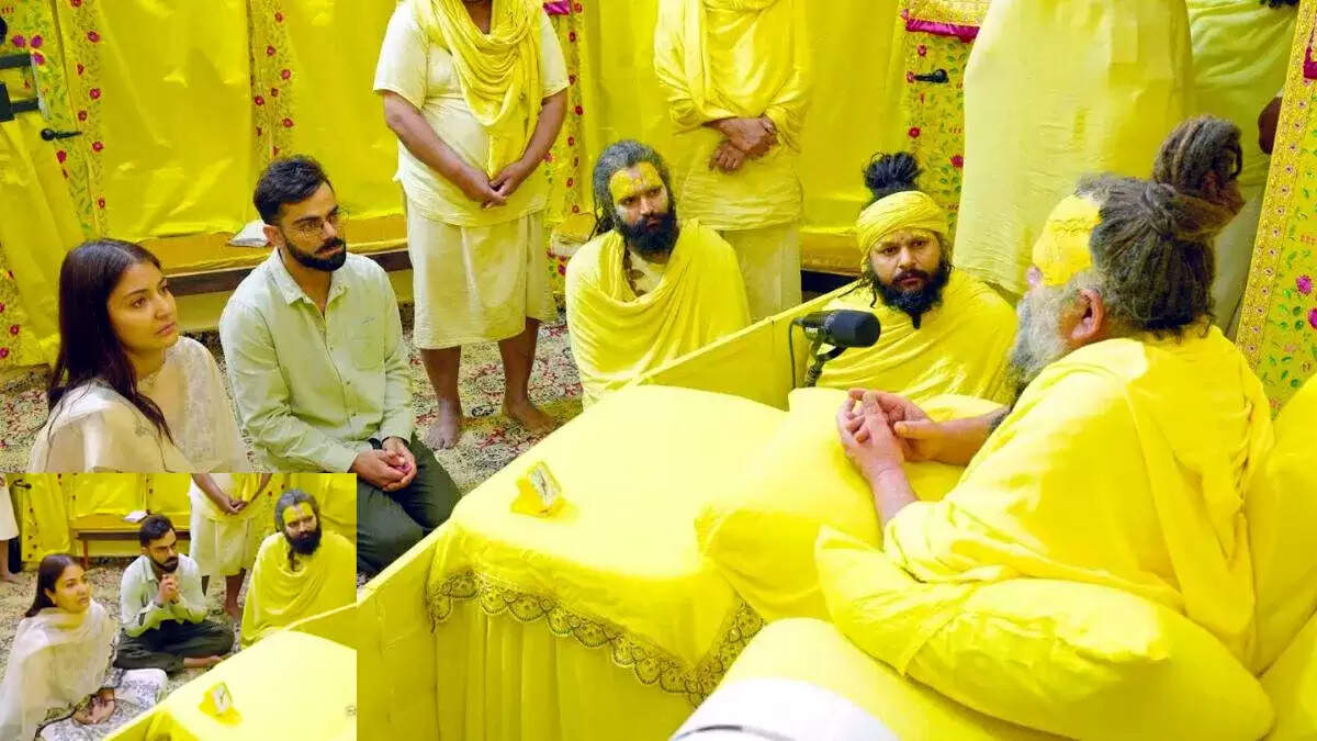 टेस्ट क्रिकेट से संन्यास लेने के बाद विराट पत्नी अनुष्का संग पहुंचे मथुरा, प्रेमानंद महाराज से लिया आशीर्वाद