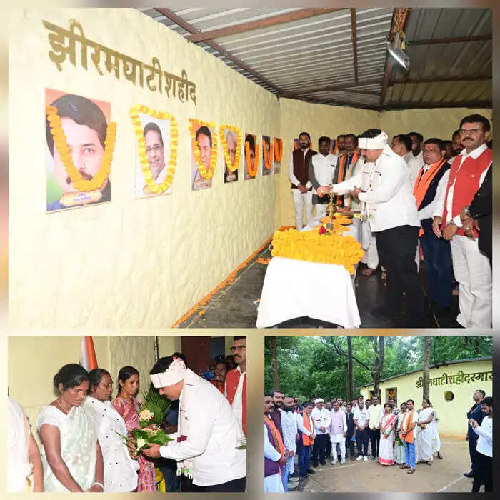 झीरम पहुंचकर उप मुख्यमंत्री ने बलिदानियों को दी श्रद्धांजलि, झीरम के बलिदानियों की याद में बनेगा नया स्मारक