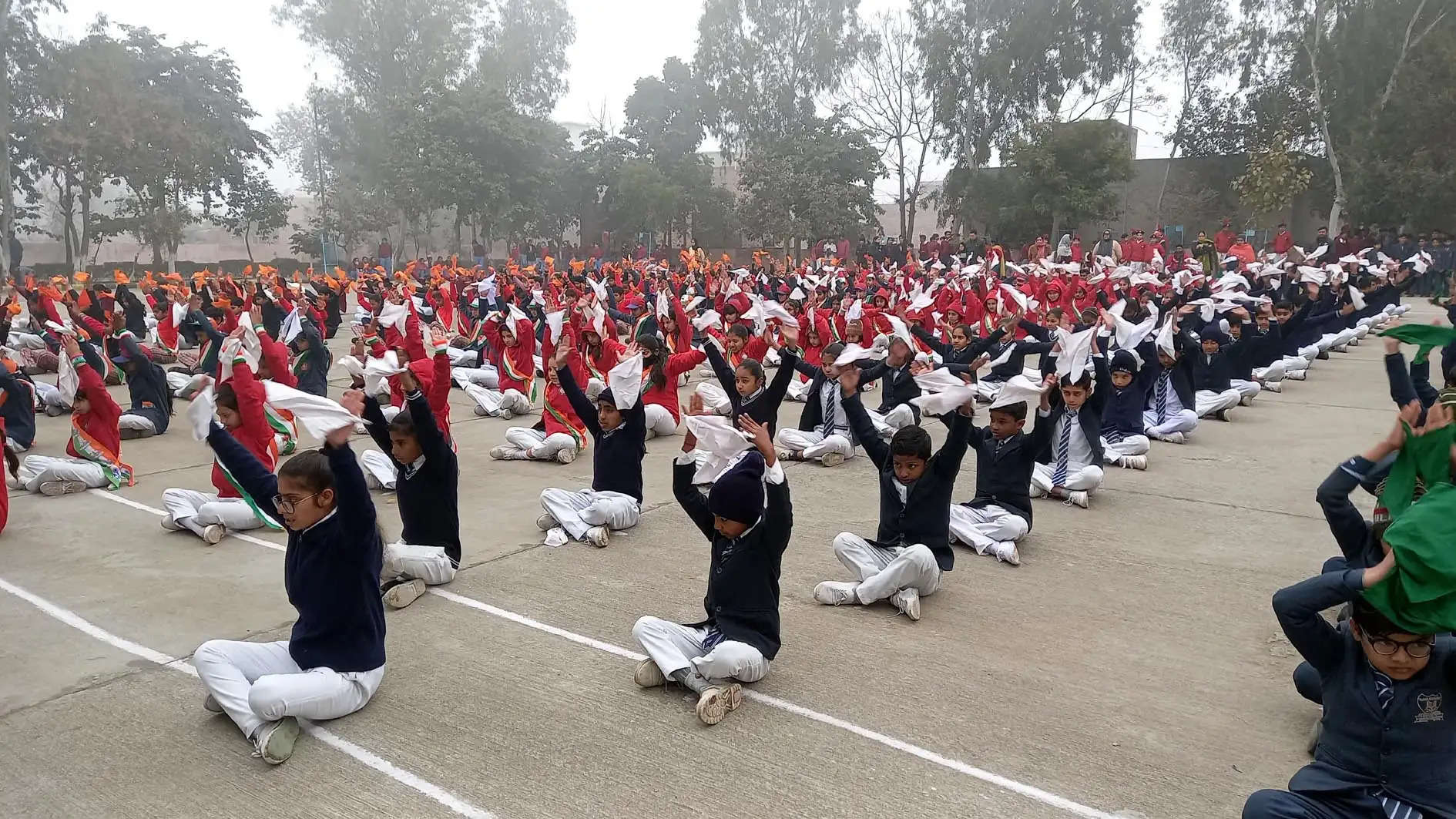 फतेहाबाद: गणतंत्र दिवस समारोह को लेकर टोहाना में हुई फुल ड्रेस फाइनल रिहर्सल