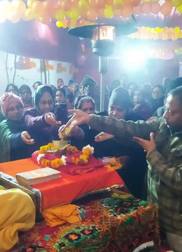 सात दिवसीय श्री राम कथा के तीसरे दिन तारकासुर वध वृतांत का सुंदर वर्णन