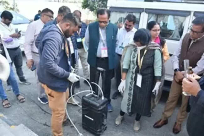 प्रमुख सचिव, नगर विकास ने एसटीपी एवं जियो ट्यूब विधि से नालों के शोधन कार्यों का किया निरीक्षण